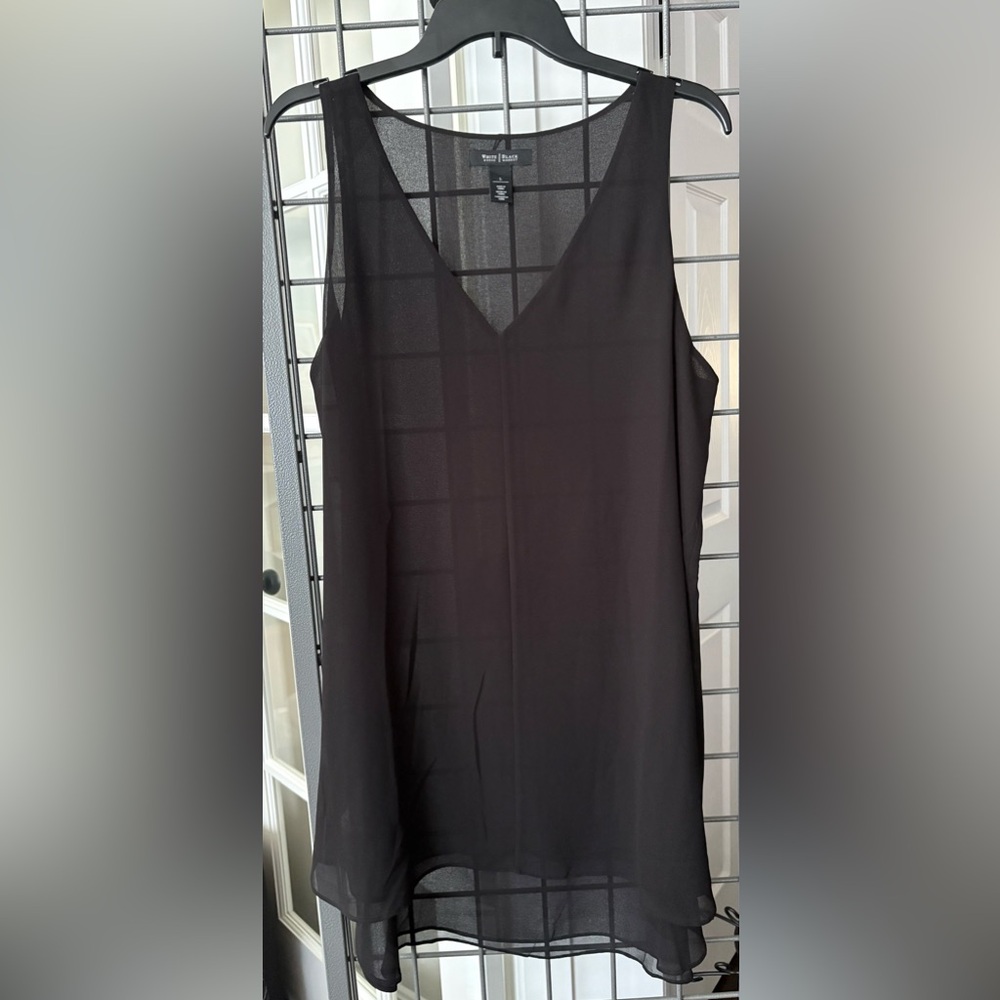 White House Black Market Elegant Black Blouse